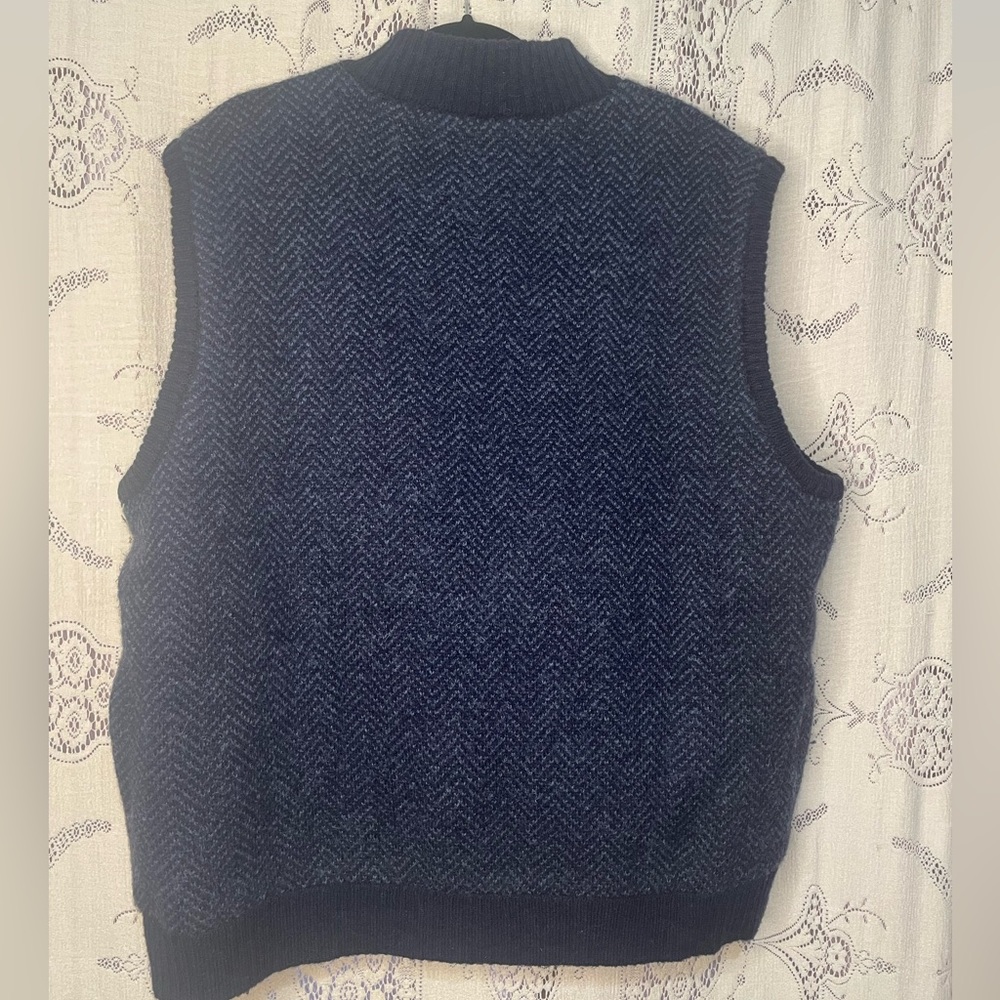 Pendleton: Dark Blue Wool Vest - image 4